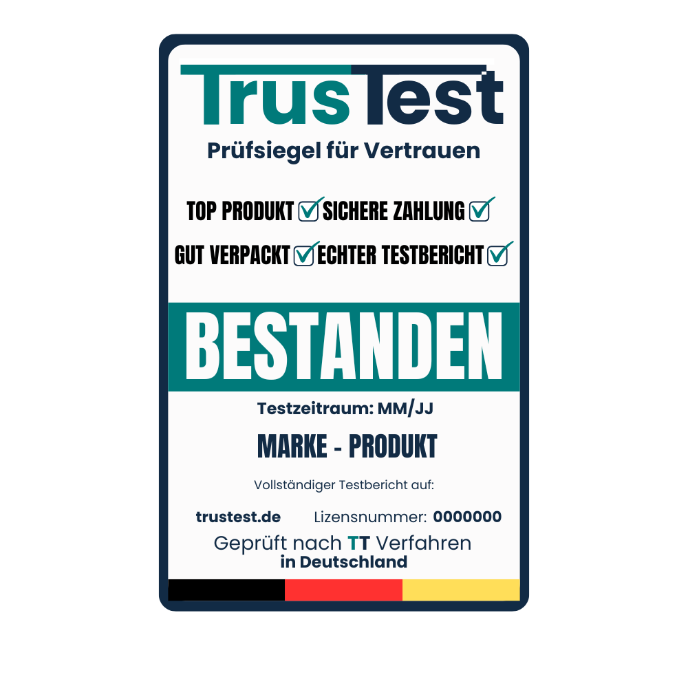 Produkt testen lassen & Prüfsiegel erhalten